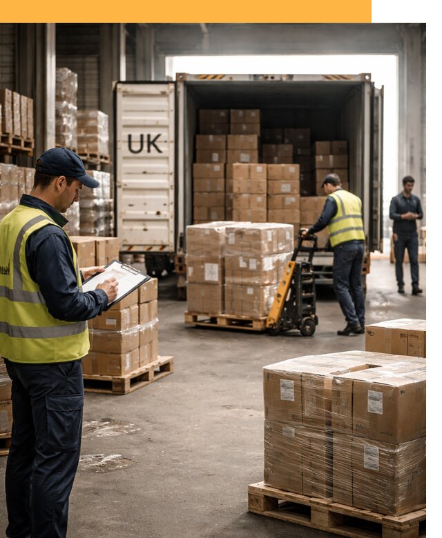 Доставка грузов из Великобритании с таможенным оформлением от 13575