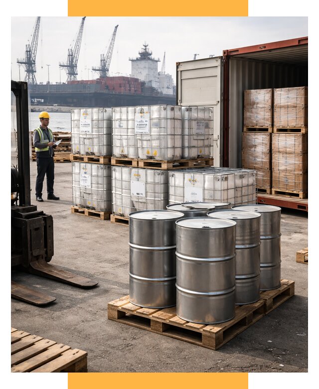 Доставка химического сырья из Индии от 271500 р. | СетСервис-Нрю