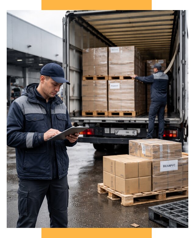 Доставка грузов из Беларуси от 16290 р. логистика СетСервис-Нрю
