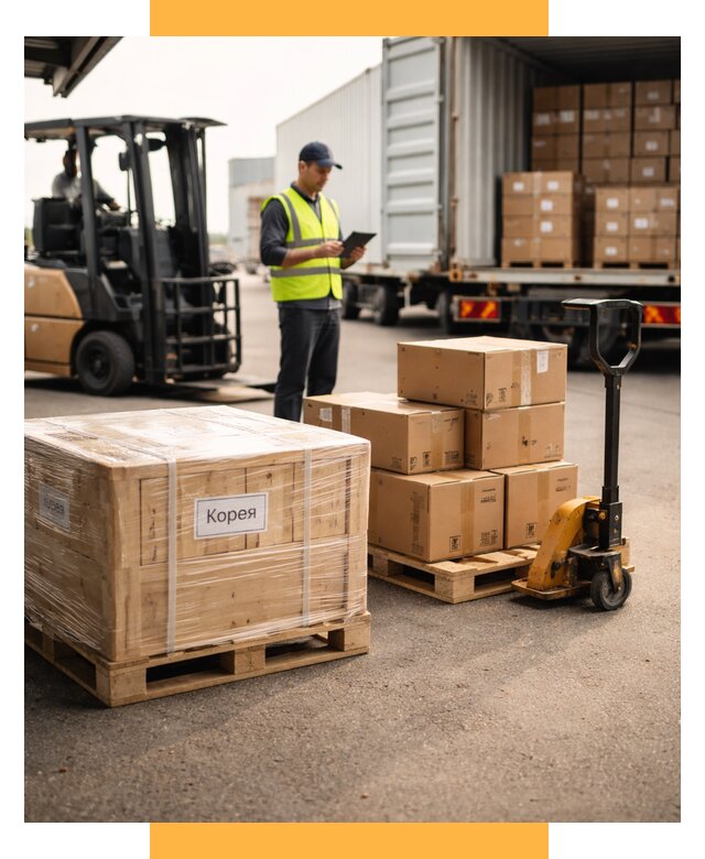Доставка грузов в Корею из России от 38010 р. | СетСервис-Нрю