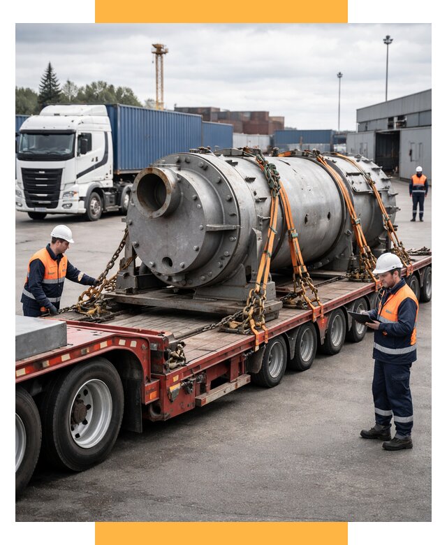 Перевозка тяжеловесных грузов под ключ от 162900 р. | СетСервис-Нрю