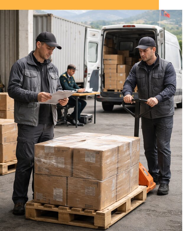 Доставка грузов через Армению, быстрая таможенная очистка от 27150