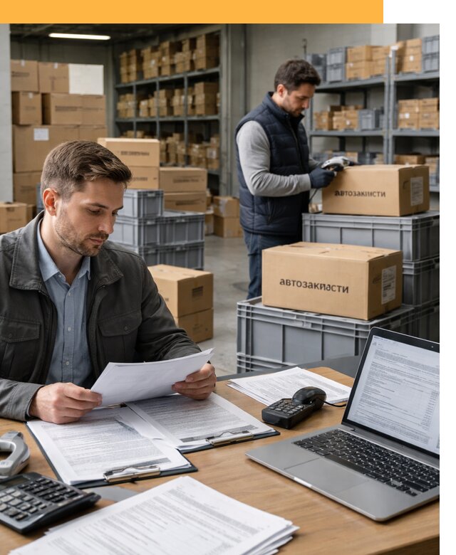 Таможенное оформление автозапчастей по выгодным тарифам от 9231