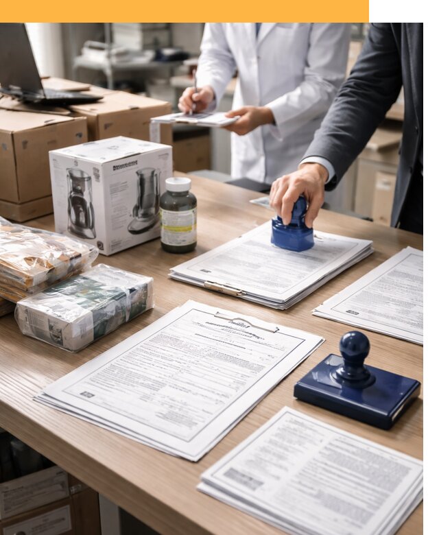 Сертификация импортных товаров от 13032 с таможенным сопровождением